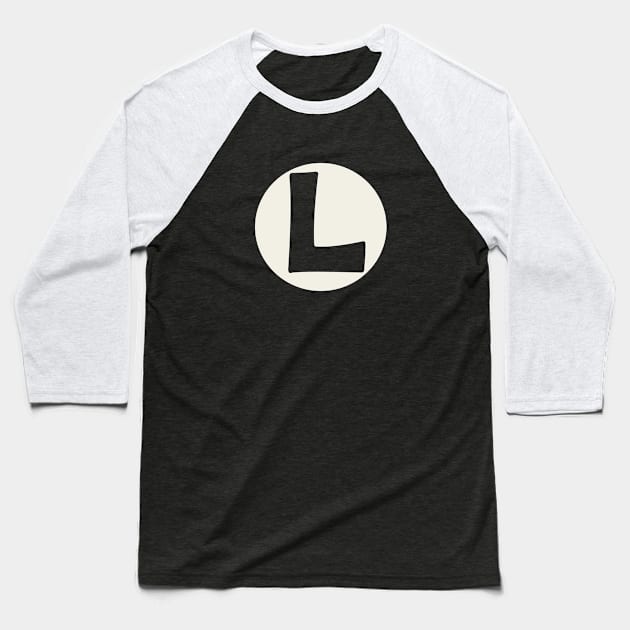 letter l green Baseball T-Shirt by persa